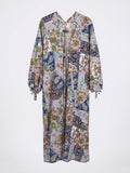 Kimono cover up estampado boho chic manga oversize resort wear MIZZBOGI