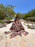 Kimono largo COVER 22 de MIZZBOGI con estampado patchwork.