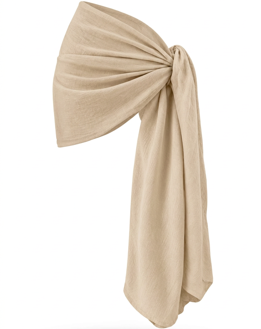 Pareo beige flotante